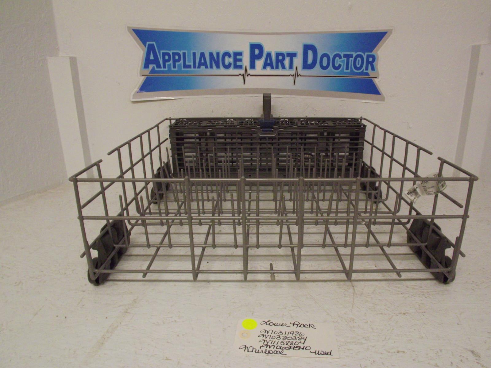 Whirlpool Dishwasher W10311986 W10380384 W11158804 W10629540 Lower Rack Used Whirlpool Dishwasher W10311986 W10380384 W11158804 W10629540 Lower Rack Used